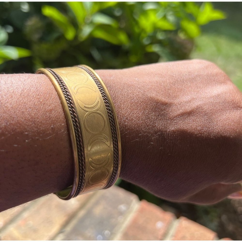 Native Brass Cuff Bangle